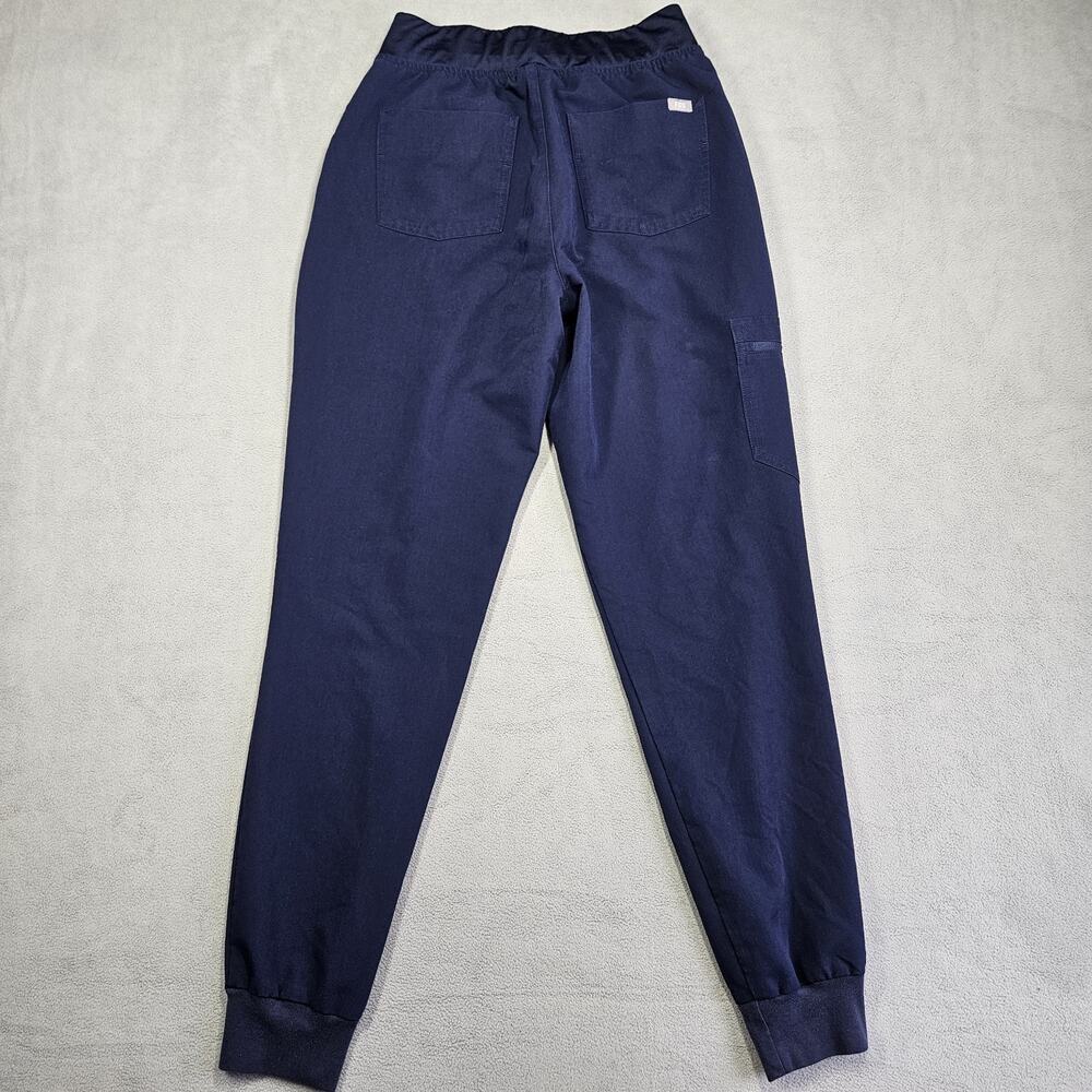 Figs Scrub Pants Women Small Tall Blue High Waist Zamora Jogger Pull On Pockets - Picture 6 of 14